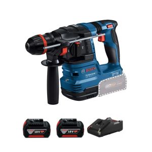 【2025年新品】BOSCH 博世 無碳刷吸塵油壓鑽 GBH 18V-22 X （One-Chuck 通用夾頭版本） （4.0ah雙電套裝）