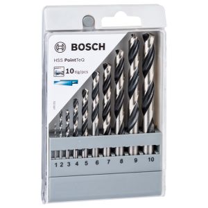 Bosch 博世 HSS 鋒鋼金屬鑽咀10件裝 (1-10mm)