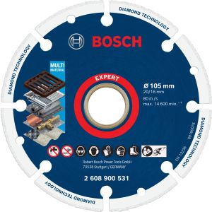 Bosch 博世 EXPERT系列 Diamond Metal Wheel 超耐久鑽石金屬切片 105 x 20/16 mm