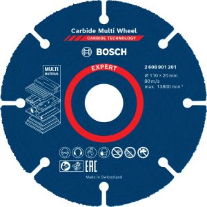 BOSCH 博世 110mm 4"多功能切割片(可切割木材/石膏板/塑膠) CARBIDE MULTI WHEEL