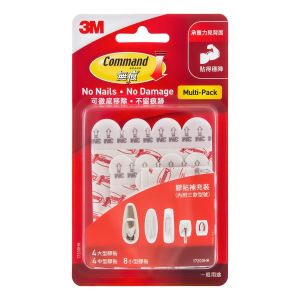 3M™ COMMAND™ 無痕™ 膠貼補充裝 混合尺寸 17200