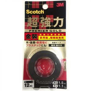 【停產】3M™ SCOTCH® 金裝超強力雙面膠貼(粗糙面適用) KPR-12