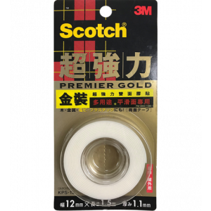 3M™ SCOTCH® 金裝超強力雙面膠貼(平滑面專用) KPS-12