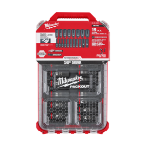 Milwaukee 美沃奇 49-66-6801 - 3/8" SHOCKWAVE Impact Duty™ 套筒組 (19 個)