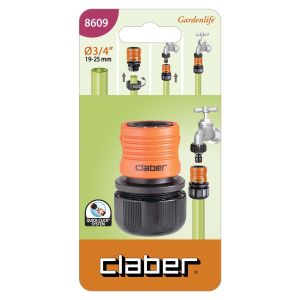 CLABER 花園寶 3/4"快速接頭 (吸塑包裝) 8609