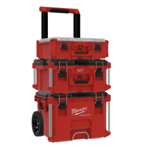 【大匠夫獨家優惠】Milwaukee 美沃奇 PACKOUT™ 基礎組合（48-22-8427 工具車+ 48-22-8425 工具箱+ 48-22-8432 分類收納箱）（限量加碼贈品）