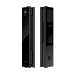 Lenovo 聯想 人臉識別指紋智能電子門鎖 (黑色/金色) A6F 