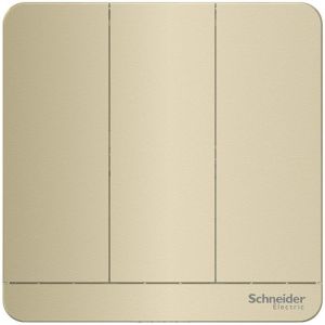 Schneider Electric - 施耐德電氣 - AvatarOn 奐尚 16AX 三位雙控開關掣連LED指示燈 (沉醉金) E8333L2LED_WG_C5