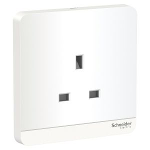 Schneider Electric - 施耐德電氣 - AvatarOn 奐尚 13A 單位連保護門插座 (搪瓷白) E83426_WE_C5