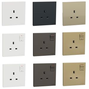 Schneider Electric - 施耐德電氣 - AvatarOn C 奐然 13A 單位連保護門插座