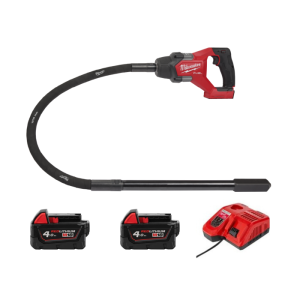 Milwaukee 美沃奇 M18 FCVN12-202 - M18 FUEL™ 混凝土振動器 - 1.2M (4.0Ah電池 x 2 及充電器套裝)