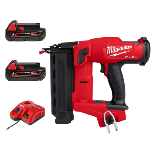 Milwaukee 美沃奇 M18 FN18GS-0X0-202 - M18 FUEL™ 無碳刷F釘槍 (2.0Ah電池 x 2 及充電器套裝)