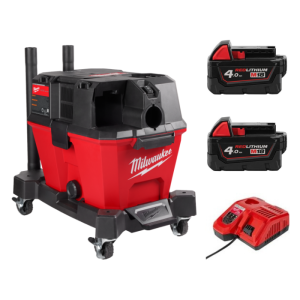 Milwaukee 美沃奇 M18 FVC23L-202 - M18 FUEL™ 無碳刷乾濕兩用吸塵機 (23公升) (4.0Ah電池 x 2 及充電器套裝)