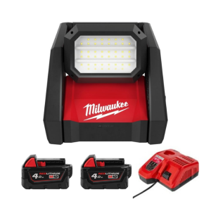 Milwaukee 美沃奇 M18 HOAL-202 - M18™ 高效能 LED 區域工作燈 (4.0Ah電池 x 2 及充電器套裝)