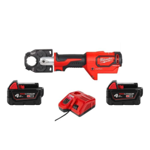Milwaukee 美沃奇 M18 HCCT-0C-202 - M18™ FORCE LOGIC™ 液壓商用電纜壓接機 (4.0Ah電池 x 2 及充電器套裝)