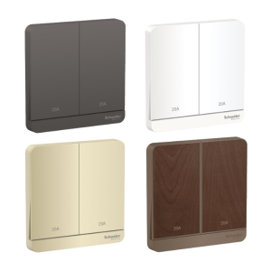 Schneider Electric - 施耐德電氣 - AvatarOn 奐尚 20A 兩位雙極開關掣連LED指示燈 E8332D20N