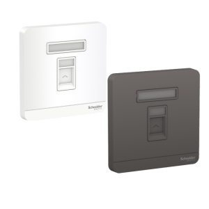 Schneider Electric - 施耐德電氣 - AvatarOn 奐尚 單位RJ45 6類數據插座, Keystone面板備防塵活門 E8331RJS6