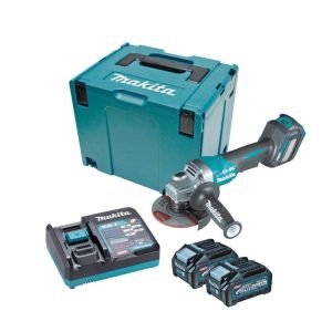 Makita 牧田 GA029GM201 40V 充電角磨機125MM (連4Ah電x2及充電器套裝)
