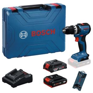 【早鳥雙電特惠】Bosch 博世 PRO GSB 18V-52 18V 無碳刷衝擊電鑽 (2.0Ah x 2 及充電器)
