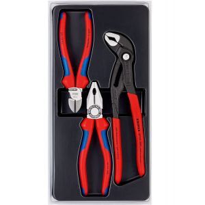 德國 KNIPEX 三件暢銷工具套裝 (平咀鉗/斜咀鉗/水泵鉗)