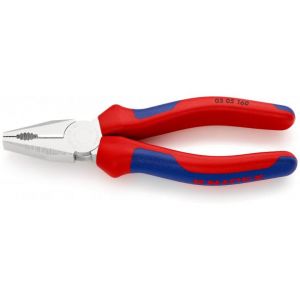 德國 KNIPEX 0305系列 電叻身厚膠柄平咀鉗 (6"/ 7"/ 8")