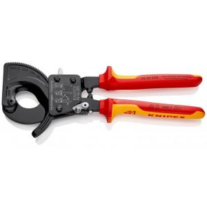 德國 KNIPEX 9536系列 絕緣1000V 棘輪巨型電纜剪 (10"/ 11")  