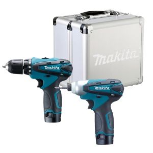 Makita 牧田 10.8V 充電式工具套裝 (衝擊鑽+起子機) LCT204