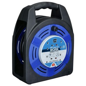 Masterplug 4 X 13A 20米拖轆 藍黑色 HBT2013/4BL