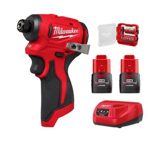 【工具祭限時套裝】【Red  Start系列】Milwaukee 美沃奇 M12 無碳刷輕巧衝擊電批 M12 BLIDRC (3.0Ah雙電套裝)