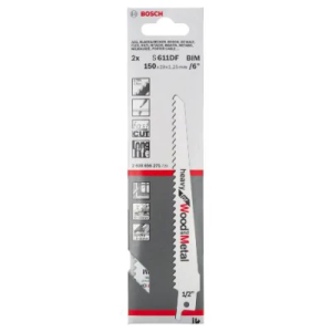 BOSCH 博世 6“老虎鋸片 （木材及金屬合用） S611DF 5片裝