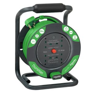 Schneider Electric 施耐德電氣 - Thorsman 四位13A電線拖轆 (50米)