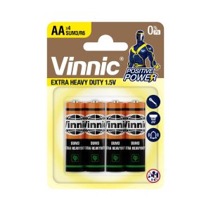 Vinnic Power 高功率碳性電池 (1.5V) AA (每排4粒裝)