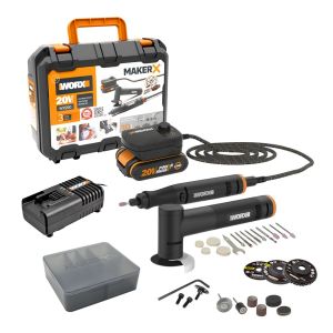 【停產】WORX 威克士 20V MAKER X造物者系列 電磨筆+角磨機孖寶 WX990 (WU951取代)