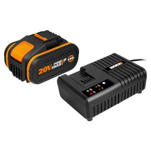 Worx 威克士 20V橙色家用版鋰電池 4.0Ah+充電器6A套裝 WA3609