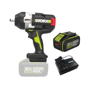 WORX 威克士 1300牛頓米無刷衝擊扳手 (4分頭) WU272.8 (8.0Ah單電套裝)