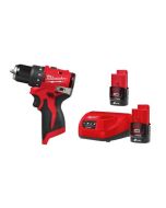 【Red Start系列】Milwaukee 美沃奇 M12 無碳刷輕巧電鑽  M12 BLDDRC-202 (2.0Ah雙電套裝)