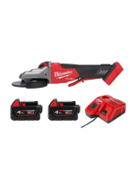 Milwaukee 美沃奇 M18 FSAGF125XPDB-0X0-202 - M18 FUEL™ 無碳刷125mm扁頭速停角磨機 (安全制開關) (4.0Ah電池 x 2 及充電器套裝)