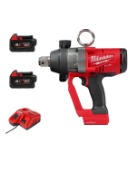 Milwaukee 美沃奇 M18 ONEFHIWF1-0X0-202 - M18 FUEL™ 無碳刷 1" 高扭力衝擊扳手 (4.0Ah電池 x 2 及充電器套裝)