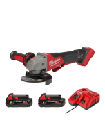 Milwaukee 美沃奇 M18 FSAGV100XPDB-0X0-202 - M18 FUEL™ 無碳刷100 mm 變速速停角磨機 (2.0Ah電池 x 2 及充電器套裝)