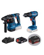 【全港獨家孖裝】BOSCH 博世 18V GBH 185-LI 油壓鑽 + GSB 185-LI 衝擊鑽雙電套裝 （2ah及5Ah電池） （可優惠價加配集塵器）