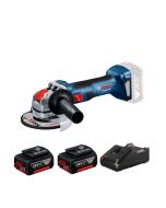 BOSCH 博世 18V  X-LOCK 充電式磨機 GWX 180-LI （3.0Ah雙電套裝）（5“/125mm）