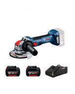 【香港行貨首發】BOSCH 博世 18V  X-LOCK 充電式磨機 GWX 180-LI （4.0Ah雙電套裝）（5“／125mm）