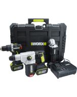 WORX 威克士 入門三寶(油壓鑽/角磨機/衝擊電鑽)連工具箱套裝 WU928 (可享「以舊換新！」優惠)