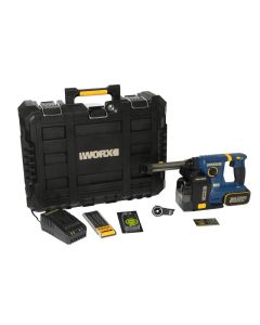 WORX 威克士 WU384R 20V 18mm無刷集塵電錘 (皇家馬德里限定版) (4.0Ah電池 x 1 + 充電器)