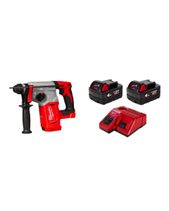 【Red Start 送機優惠】Milwaukee 美沃奇 M18™ 無碳刷 26mm SDS-Plus 四坑油壓鑽 (3模式) M18 BLH-402 （4.0雙電套裝）