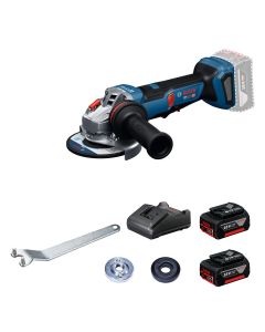 Bosch 博世 GWS 18V-11PS 18V 按壓式磨機 (3.0Ah電池 x 2 及充電器套裝)