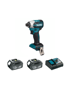 Makita 牧田 DTD158RTJ 18V 充電衝擊起子機 (連5.0Ah電池x2及快速充電器套裝)