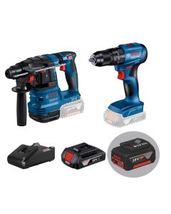 【全港獨家孖裝】BOSCH 博世 18V GBH 185-LI 油壓鑽 + GSB 185-LI 衝擊鑽雙電套裝 （2ah及5Ah電池） （可優惠價加配集塵器）