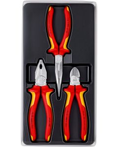 德國 KNIPEX 1000V VDE 絕緣電工工具套裝 (平咀鉗/尖咀鉗/斜咀鉗)