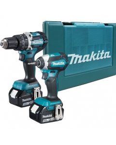 Makita 牧田 18V 充電式工具套裝 (衝擊鑽+起子機) DLX2180TX